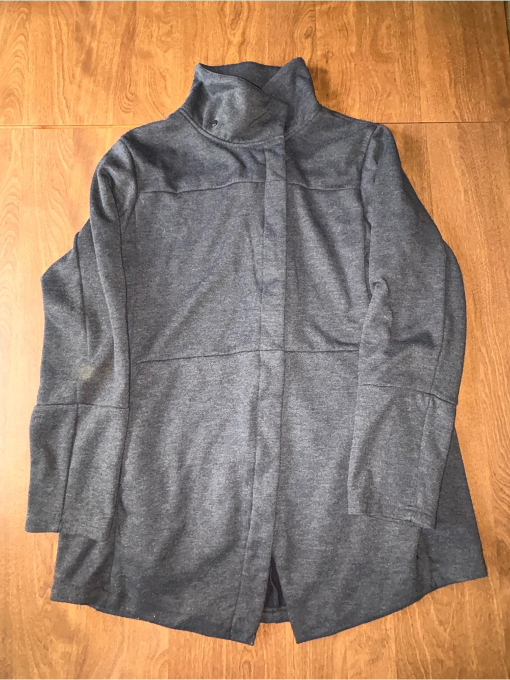 Hurley Women's Charcoal Funnel Neck Trench Coat